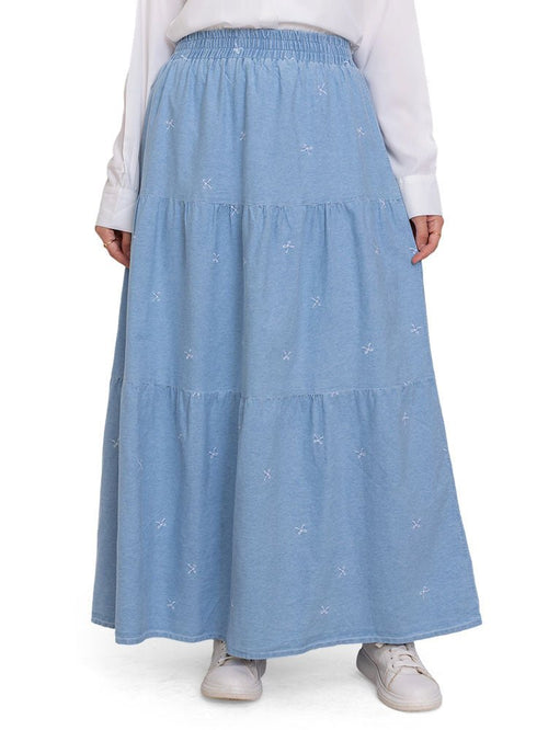 Design 1 Embroidered Skirt - Khotwh