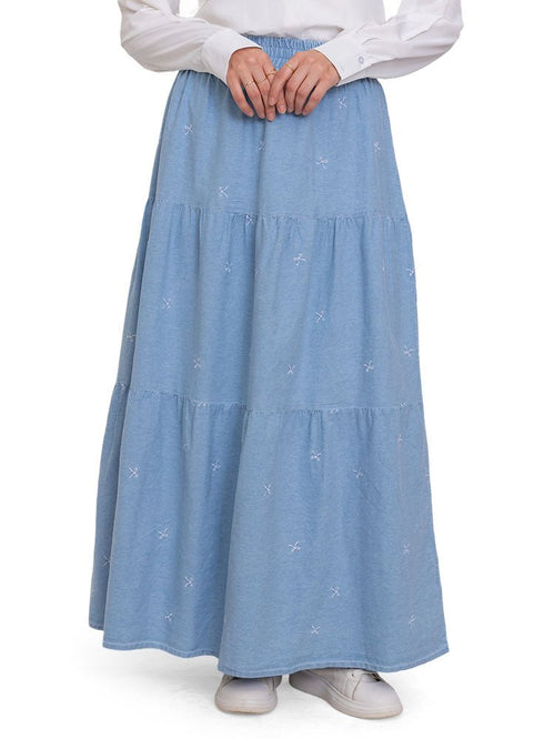 Design 1 Embroidered Skirt - Khotwh