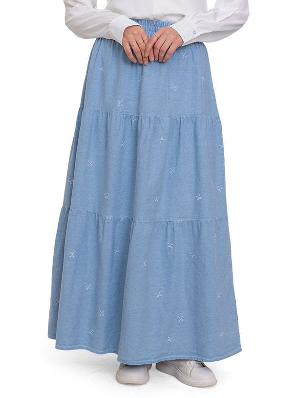 Design 1 Embroidered Skirt - Khotwh