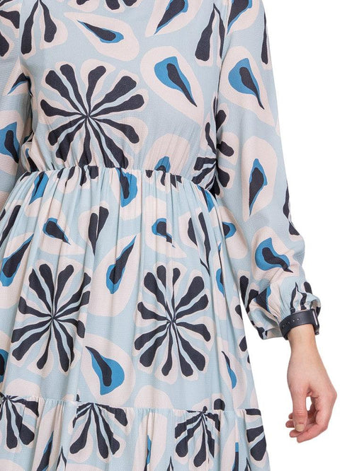 Design 1 Printed Tiered Dress - Khotwh
