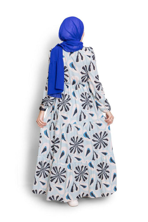 Design 1 Printed Tiered Dress - Khotwh