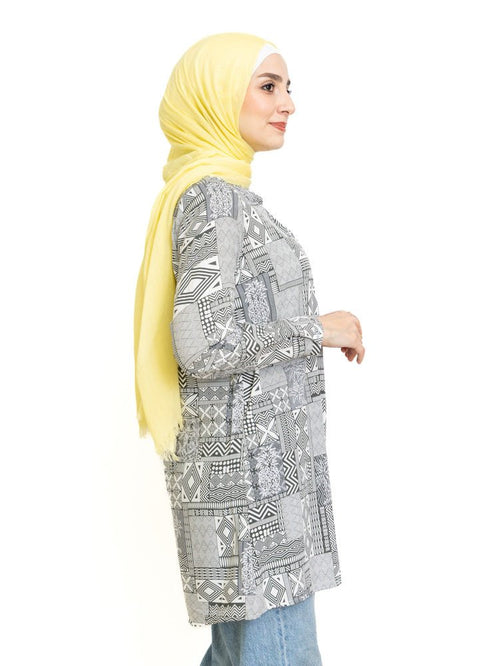 Design 11 Cloak Printed Blouse - Khotwh