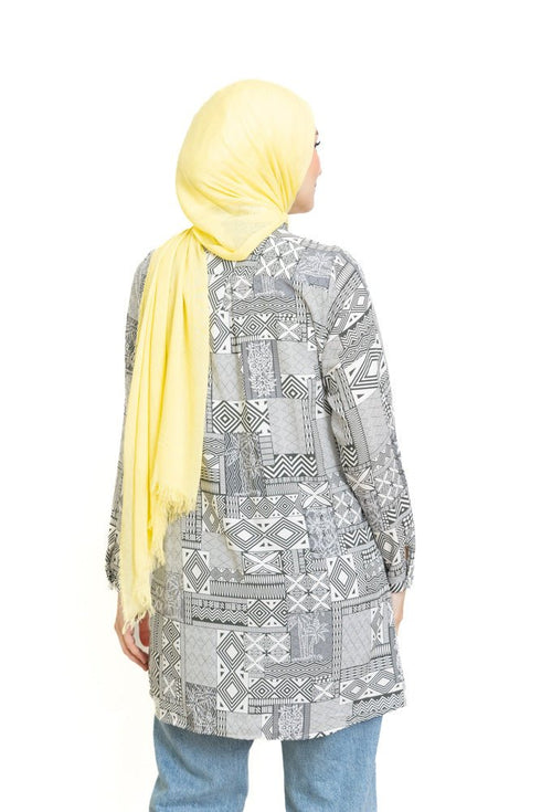 Design 11 Cloak Printed Blouse - Khotwh