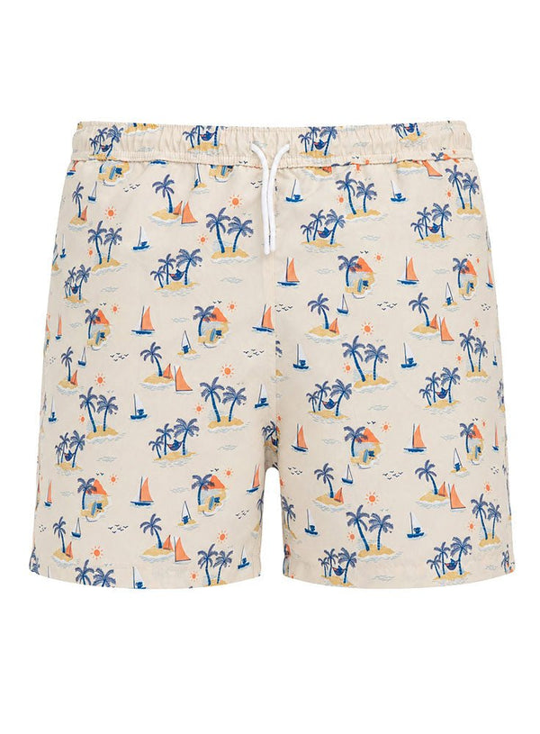 Design 11 Printed Beach Short - Khotwh