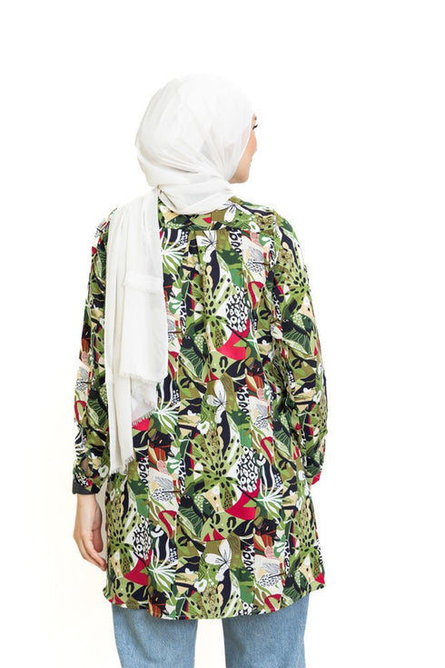 Design 12 Cloak Printed Blouse - Khotwh