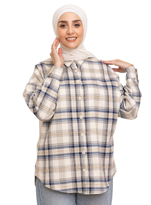 Design 14 Checkered O - V Shirt - Khotwh