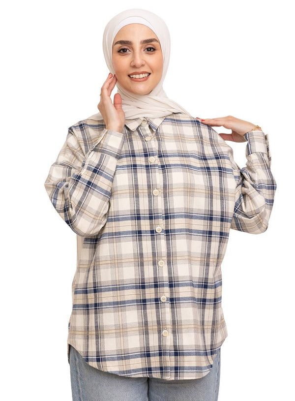 Design 14 Checkered O - V Shirt - Khotwh