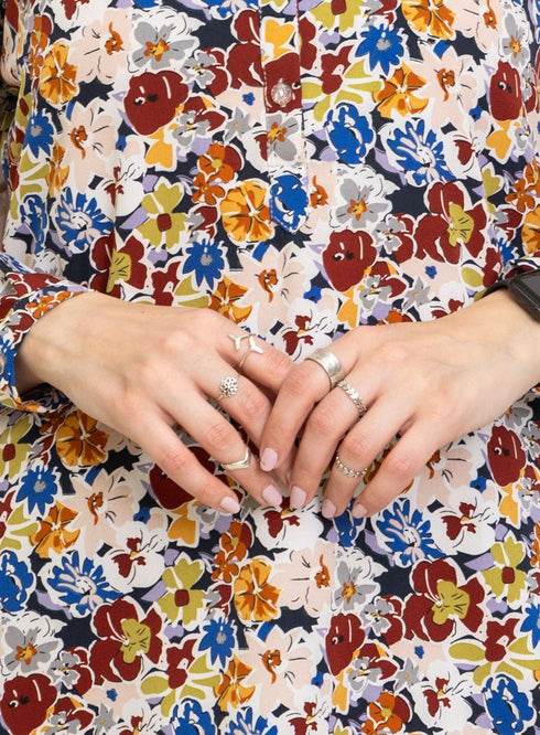 Design 14 Cloak Printed Blouse - Khotwh