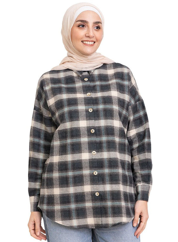Design 15 Checkered O - V Shirt - Khotwh