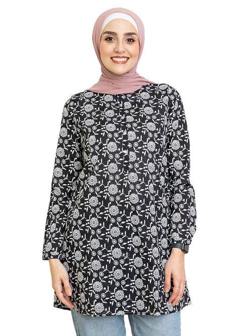 Design 15 Cloak Printed Blouse - Khotwh