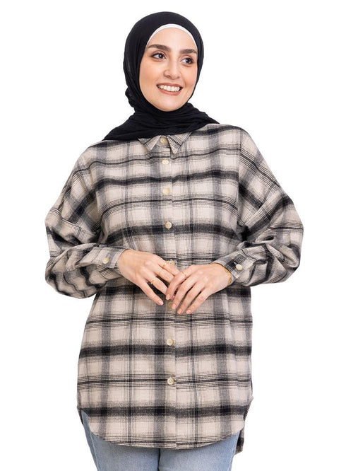 Design 16 Checkered O - V Shirt - Khotwh