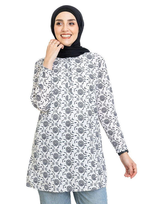 Design 16 Cloak Printed Blouse - Khotwh
