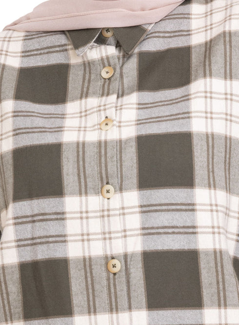 Design 17 Checkered O - V Shirt - Khotwh