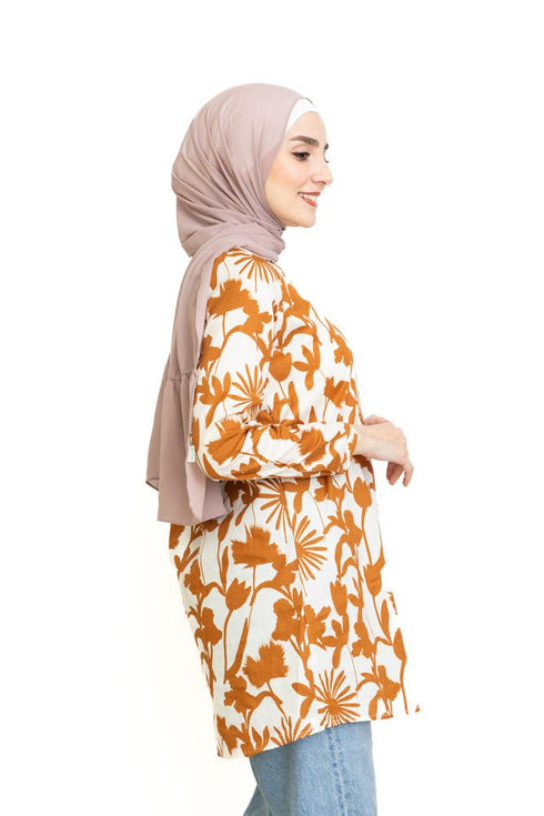 Design 19 Cloak Printed Blouse - Khotwh