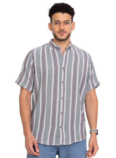 Design 2 - Aqua Foam Stripped Half - Shirt - Khotwh