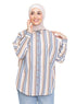 Design 2 - Beige Stripped Over - Size Shirt - Khotwh