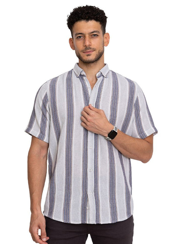 Design 2 - Cloud Stripped Half - Shirt - Khotwh