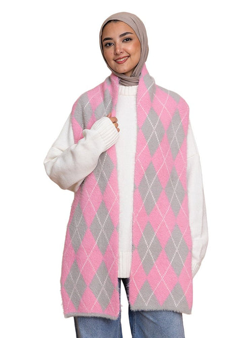 Design 2 Fluffy - Rhombus Scarf - Khotwh