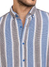 Design 2 - Navy Stripped Half - Shirt - Khotwh