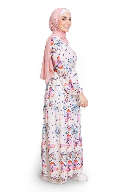 Design 2 Printed Tiered Dress - Khotwh