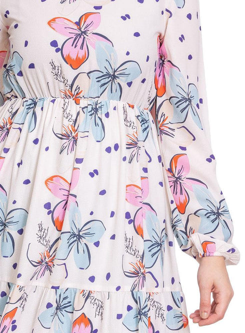 Design 2 Printed Tiered Dress - Khotwh
