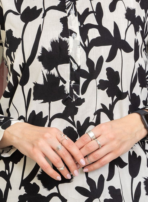 Design 20 Cloak Printed Blouse - Khotwh