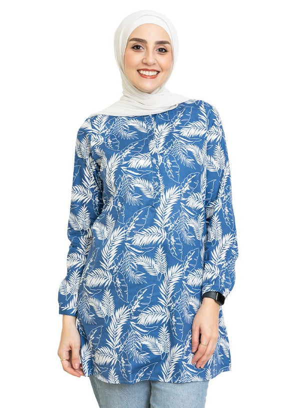 Design 21 Cloak Printed Blouse - Khotwh
