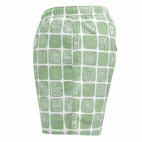 Design 22 Printed Beach Short - Khotwh