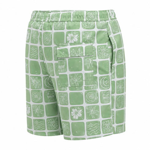 Design 22 Printed Beach Short - Khotwh