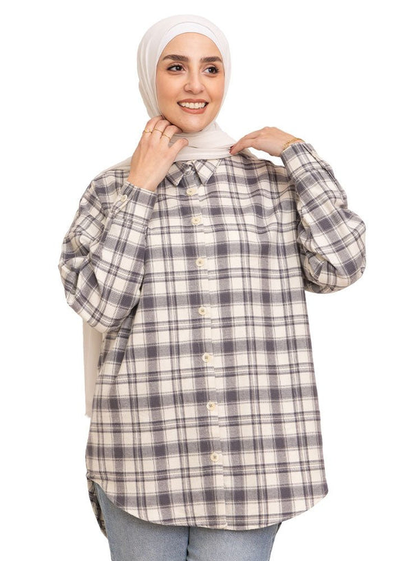 Design 25 Checkered O - V Shirt - Khotwh