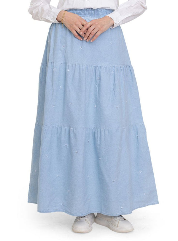 Design 3 Embroidered Skirt - Khotwh