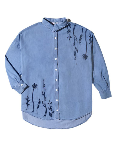 Design 3 - Ice E - Over Size Denim Shirt - Khotwh