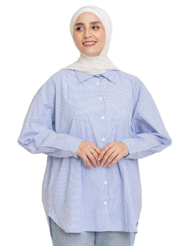 Design 3 RD - Striped Poplin Shirt - Khotwh