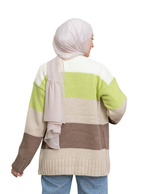 Design 3 Striped Cardigan - Khotwh