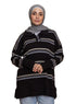 Design 3 Striped Knitted Polo Pullover - Khotwh