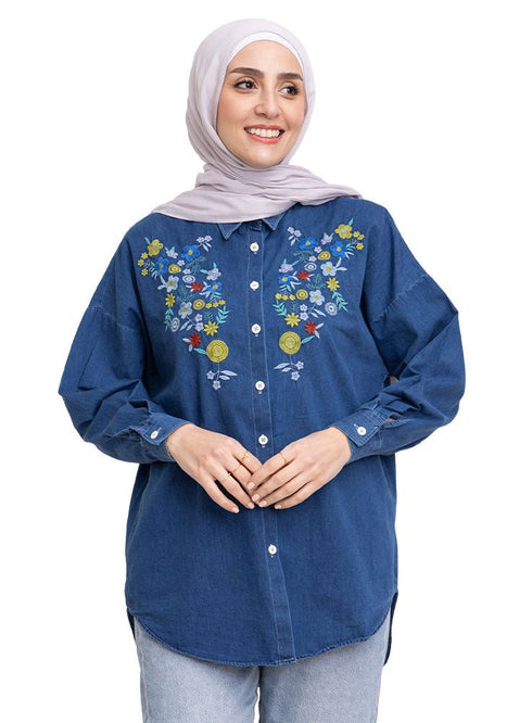 Design 4 - Ice E - Over Size Denim Shirt - Khotwh