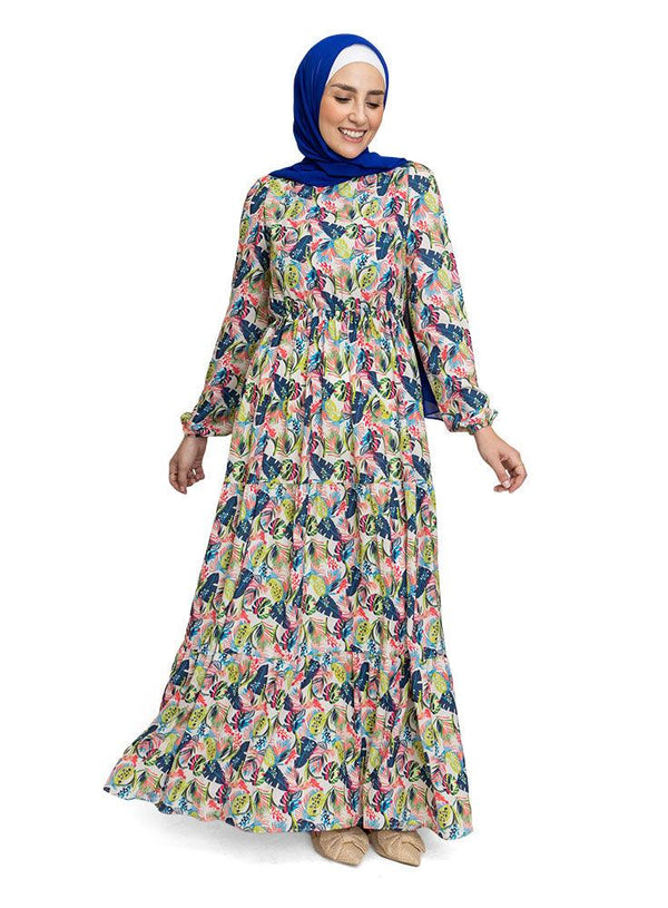 Design 4 Printed Tiered Dress - Khotwh