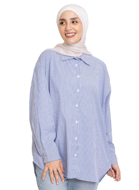 Design 4 RD - Striped Poplin Shirt - Khotwh