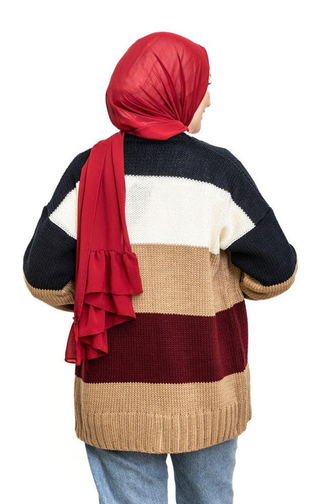 Design 4 Striped Cardigan - Khotwh