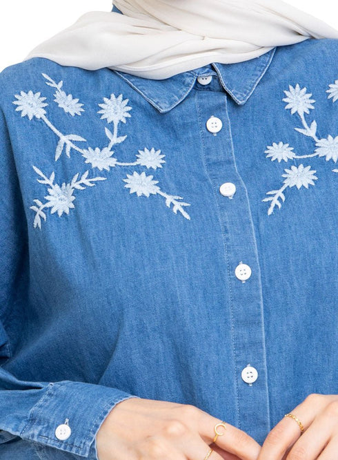 Design 5 - Cool Ice E - Over Size Denim Shirt - Khotwh
