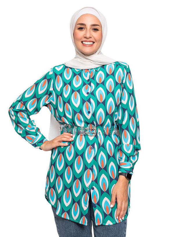Design 6 L.Printed Blouse - Khotwh