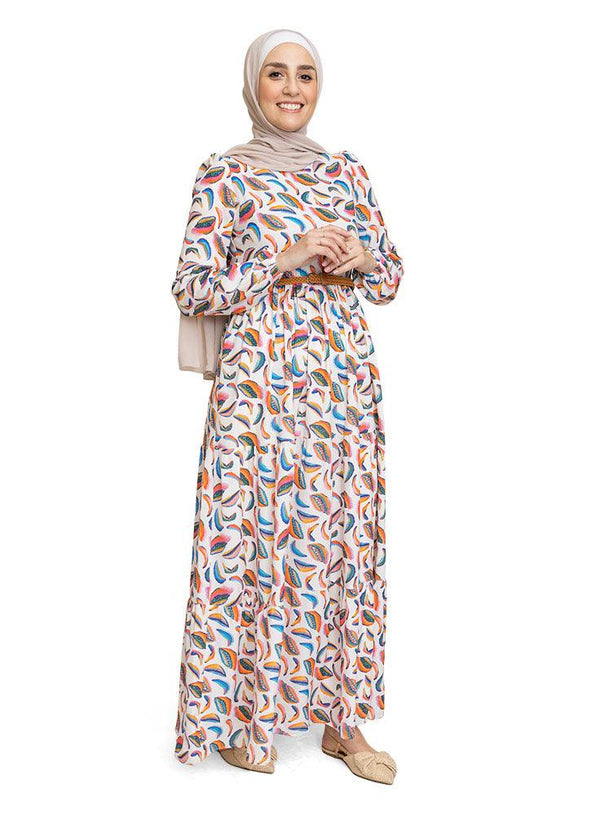Design 6 Printed Tiered Dress - Khotwh