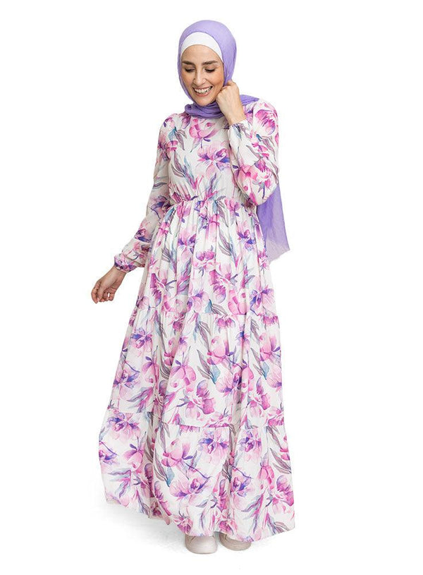 Design 7 Printed Tiered Dress - Khotwh