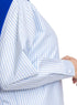 Design1 - Baby Blue Striped Over - Size Shirt - Khotwh