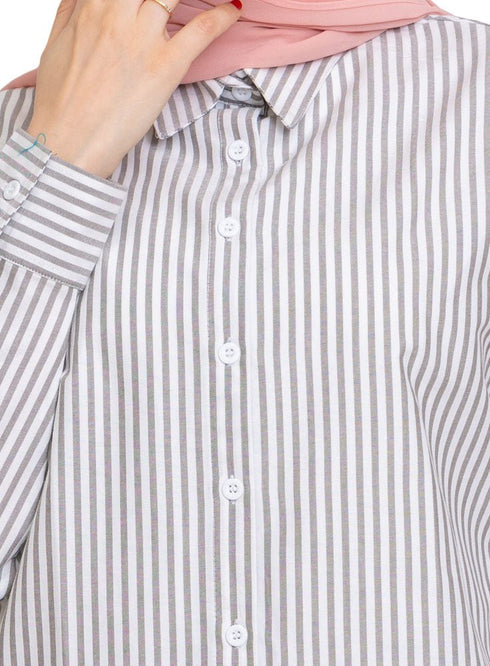 Design1 - Black Striped Over - Size Shirt - Khotwh