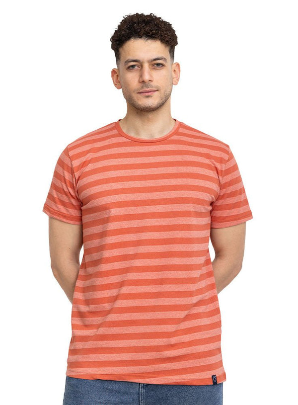 Dio - Copper Coin Striped Round T-shirt - Khotwh