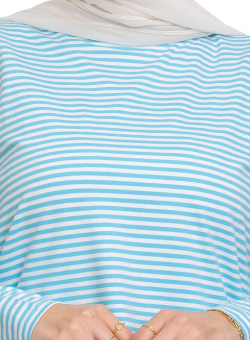 Diva Blue Striped Long - Sleeve - Khotwh