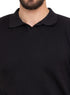 Dots - Black F - S.Knit Polo T-shirt - Khotwh