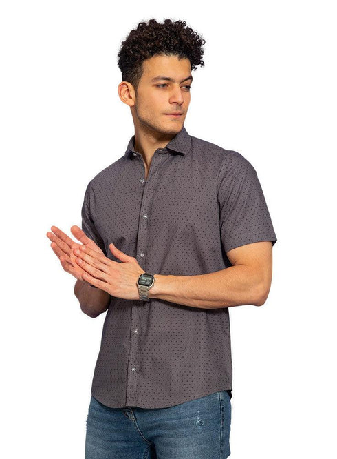 Dotty - Cilantro Printed Half - Shirt - Khotwh
