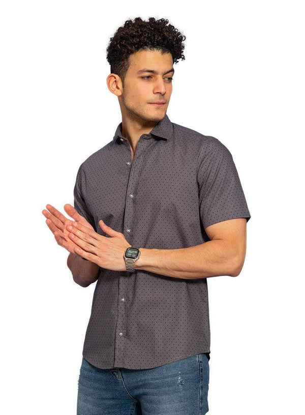 Dotty - Cilantro Printed Half - Shirt - Khotwh